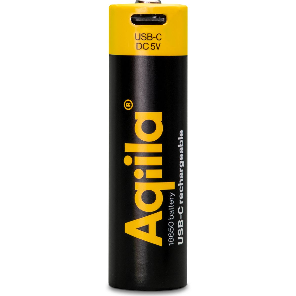 Aqiila Rechargable 18650 Battery USB-C Lithium 3.7V/2000mAh