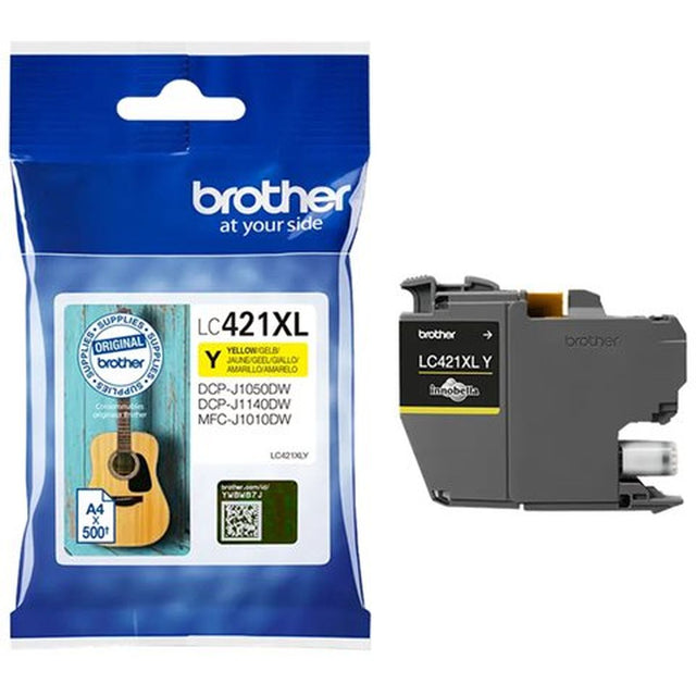 Brother LC-421XLY Yellow Ink Cartridge