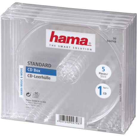 Hama CD Doosje 5-pack Transparant