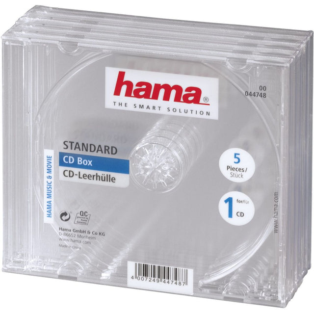 Hama CD Doosje 5-pack Transparant