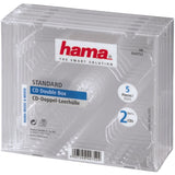 Hama CD Box Standard Double 5-pack Transparant