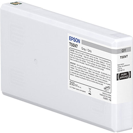 Epson T55W7 Grey Ink Cartridge 200ml
