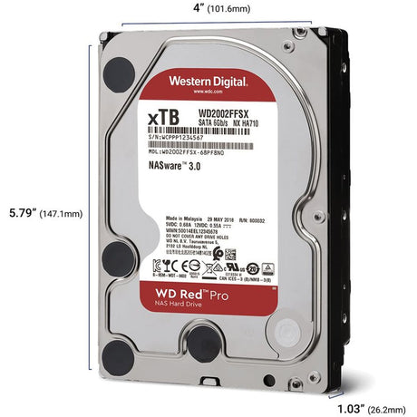 Western Digital Red Pro 6TB 6GB/s SATA HDD 3.5inch - image 3 of 3