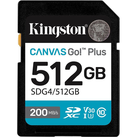 Kingston 512GB SDXC Canvas Go Plus GEN4
