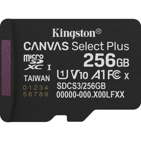 Kingston 256GB MicroSDXC Canvas Select