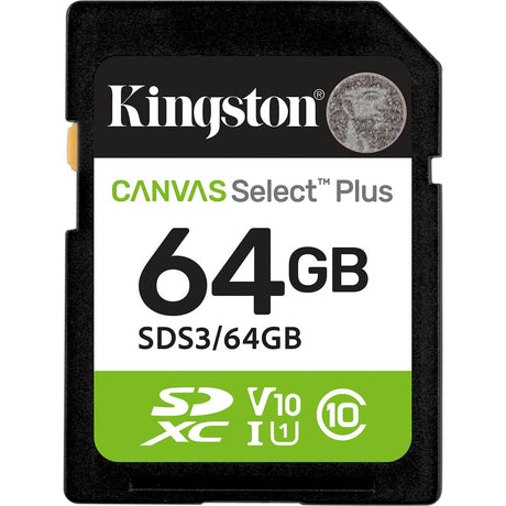 Kingston 64GB SDXC Canvas Select Plus