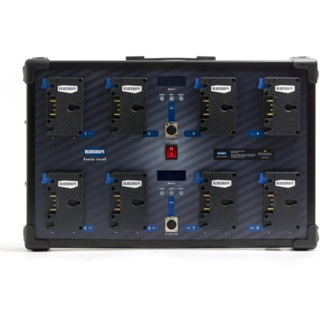 BLUESHAPE Studio Charger 3STUD Batteries Wall Mounting Charges 8 Batteries