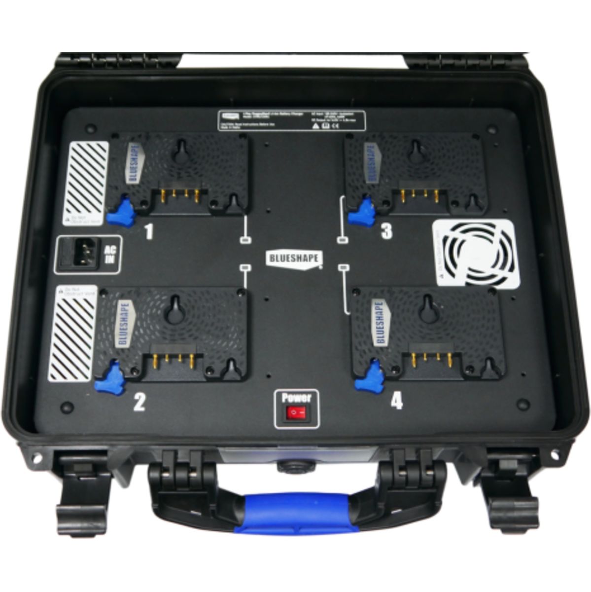 BLUESHAPE Rugged Charger 3STUD 4 Bay Simultaneous HighSpeed Up To 4.8A X Channel - image 2 of 2