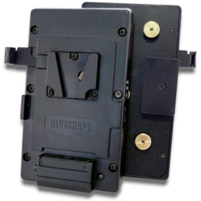 BLUESHAPE Vplate - Gold Mount Adapter w/ Power Tap Output