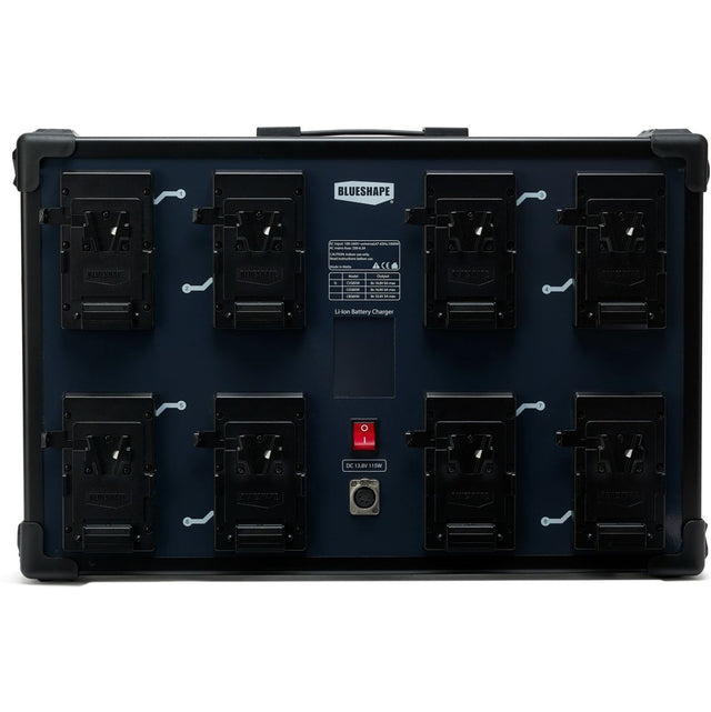 BLUESHAPE Studio Charger Vlock Batteries Wall Mounting Charges 8 Batteries