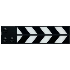 Filmsticks Tiny 6 All Weather Resin Clapper Sticks w/ Black&White Chevron Lam...