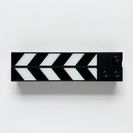 Filmsticks Tiny 6 All Weather Resin Clapper Sticks w/ Black&White Chevron Lam... - image 2 of 5