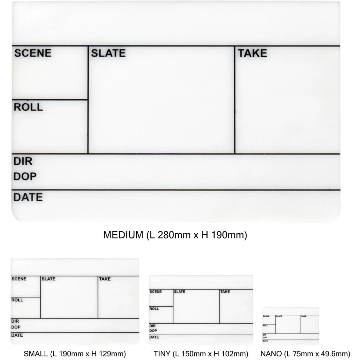 Filmsticks Medium 11 Slate Perspex Acrylic UK - image 2 of 2