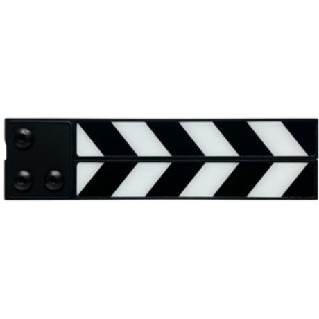 Filmsticks Small 7.5 All Weather Resin ClapperSticks w/Black&White Chevron Lam..