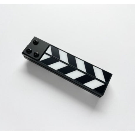 Filmsticks Small 7.5 All Weather Resin ClapperSticks w/Black&White Chevron Lam.. - image 3 of 5