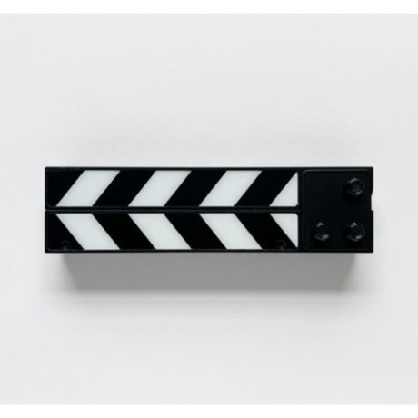 Filmsticks Small 7.5 All Weather Resin ClapperSticks w/Black&White Chevron Lam.. - image 4 of 5