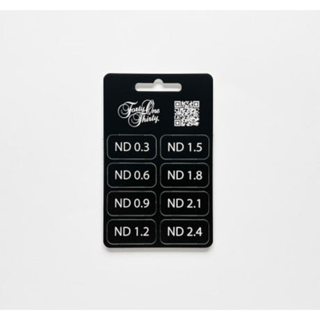 Forty One Thirty ND Filter Tabs 0.3-2.4 w/ Velcro Black/White