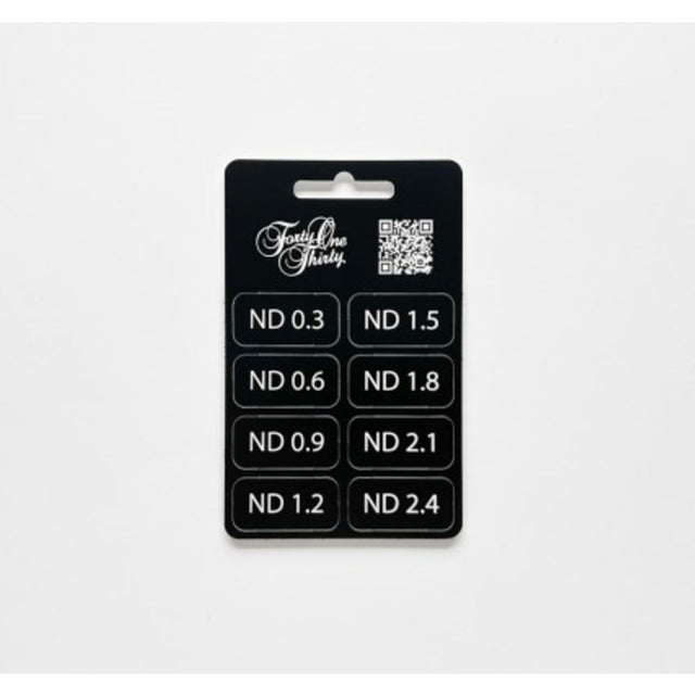 Forty One Thirty ND Filter Tabs 0.3-2.4 w/ Velcro Black/White