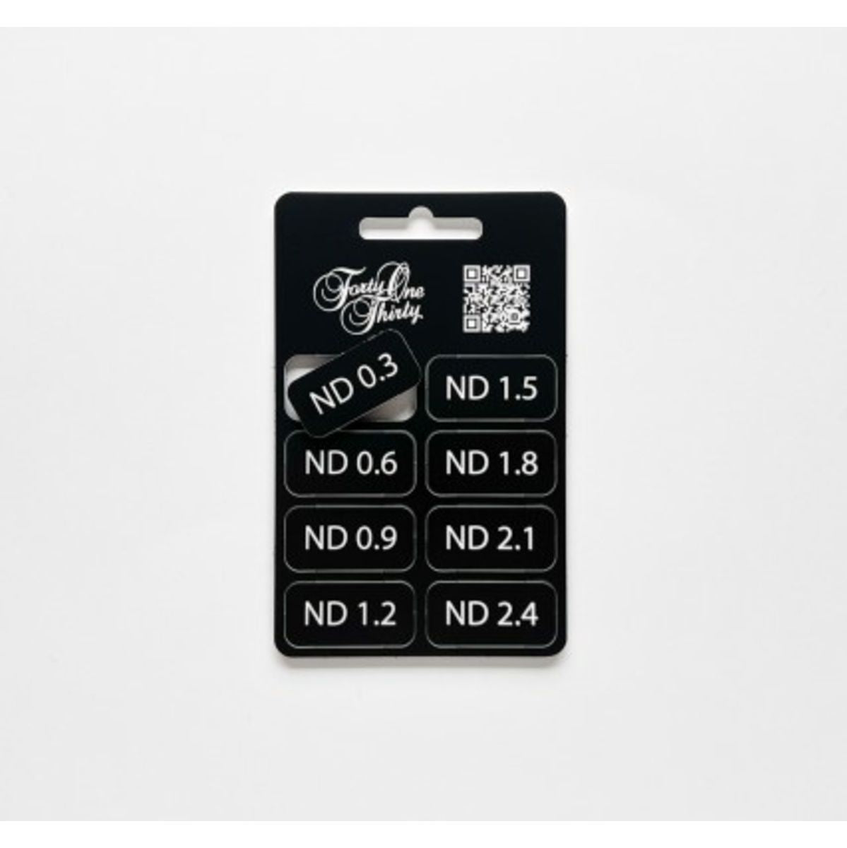 Forty One Thirty ND Filter Tabs 0.3-2.4 w/ Velcro Black/White - image 4 of 5