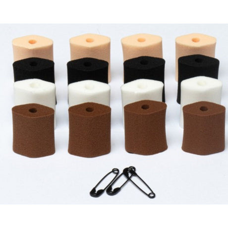 Hide-a-mic Foam-O's Small 16 Universal Soft Microphone Mounts 4 Different Col...