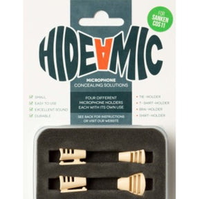 Hide-a-mic Sanken COS11 4 Different Holders In Case Beige