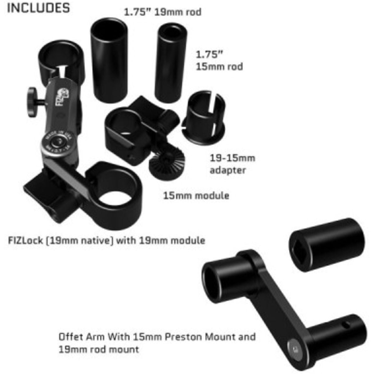 Light Widow Fizlock Standard Bundle (Cforce / Tilta / Teradek / Heden)