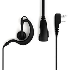 On Set Headsets G-Hook Surveillance Headset For Kenwood (Black)