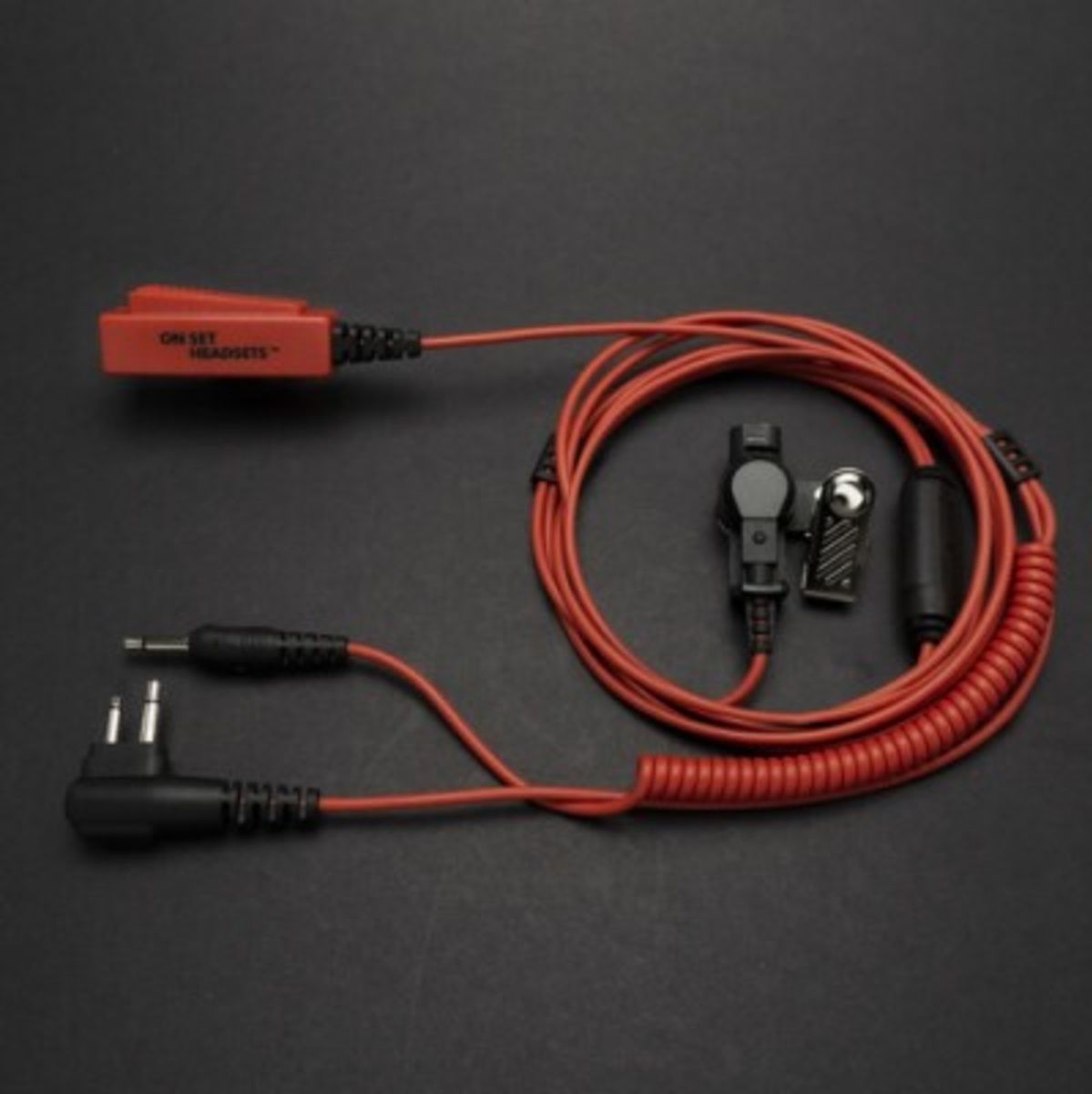 On Set Headsets FilmPro X Surveillance Headset For Motorola 2-PIN (Red Dragon) - image 2 of 3
