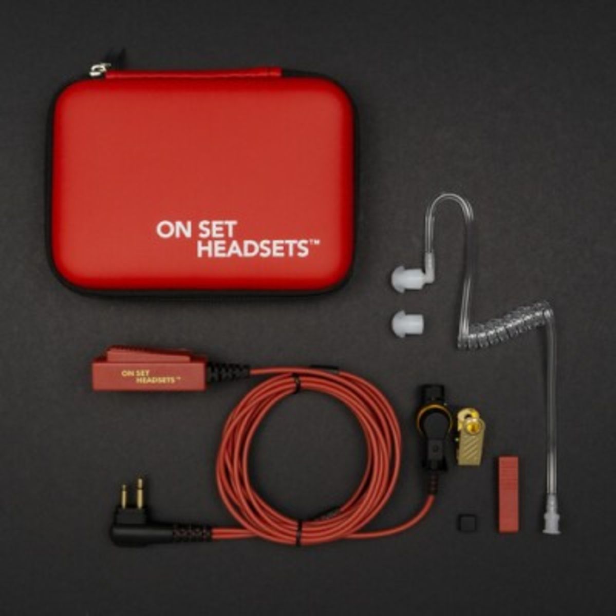 On Set Headsets FilmPro X Surveillance Headset For Motorola 2-PIN (Red Dragon) - image 3 of 3