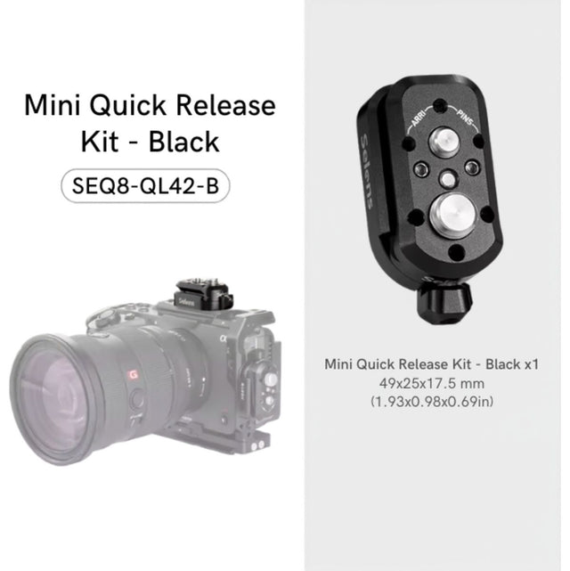 Selens Q-Lock Mini Quick Release System (Black)