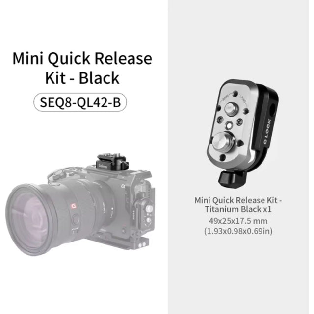 Selens Q-Lock Mini Quick Release System (Grey Black)