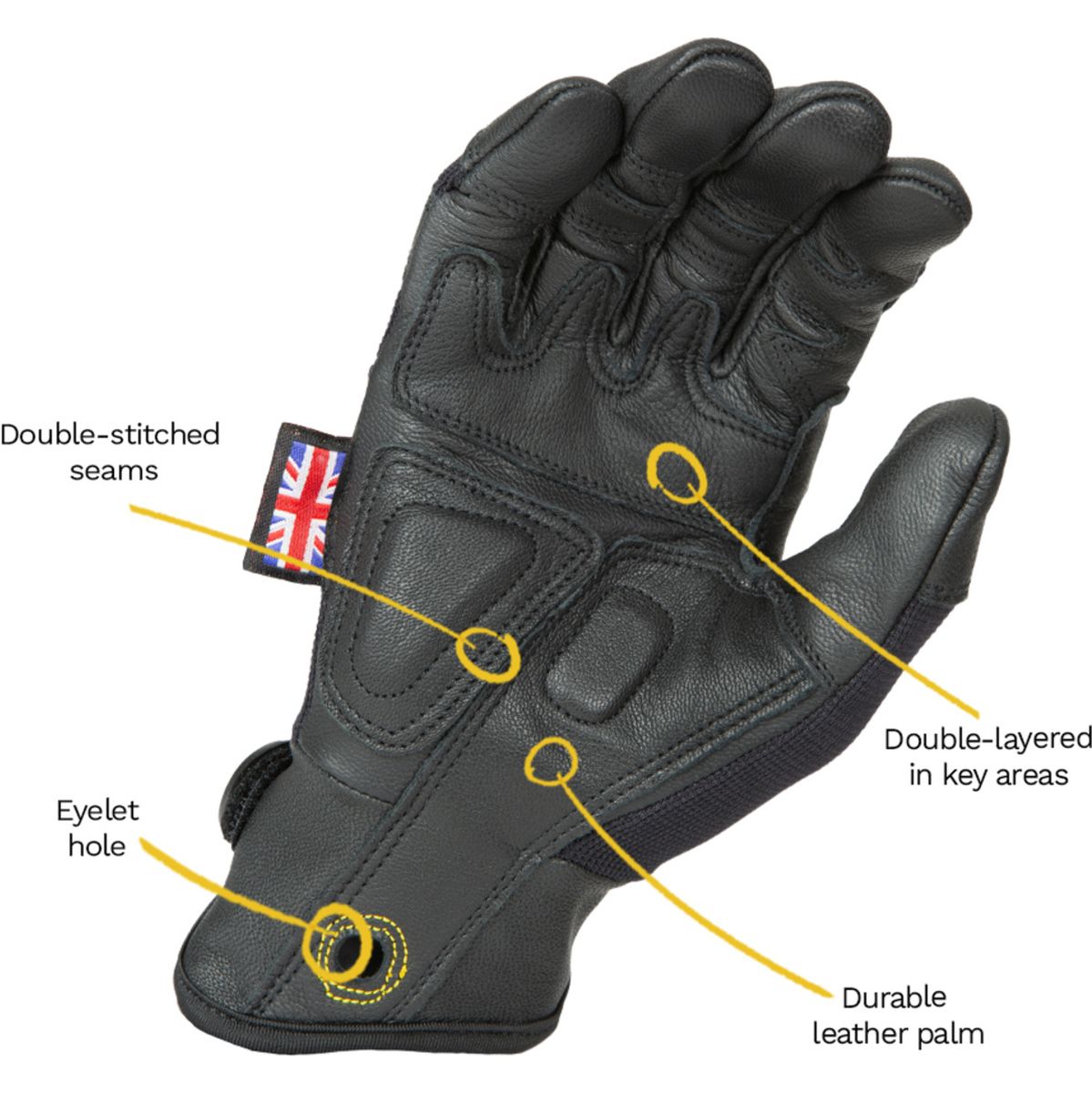 Dirty Rigger Leather Grip 3.0 Glove – Full Fingered XXL
