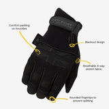 Dirty Rigger Comfort Fit Rigger Glove – Black Edition XXL
