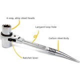 Dirty Rigger 4-IN-1 Podger Ratchet (Metric)