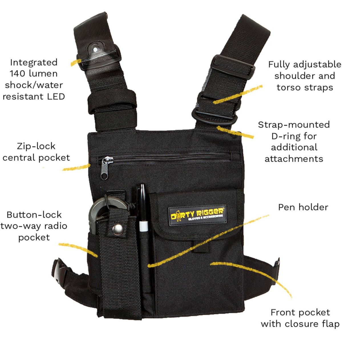 Dirty Rigger LED Chest Rig