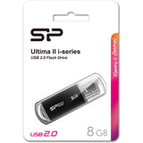 Silicon Power Ultima II I-Series 8GB USB 2.0 (Black)