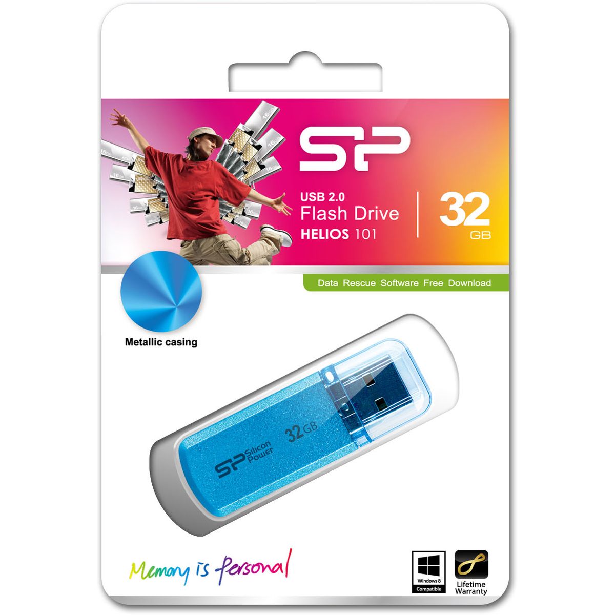 Silicon Power Helios 101 32GB USB 2.0 (Blue) - image 3 of 4