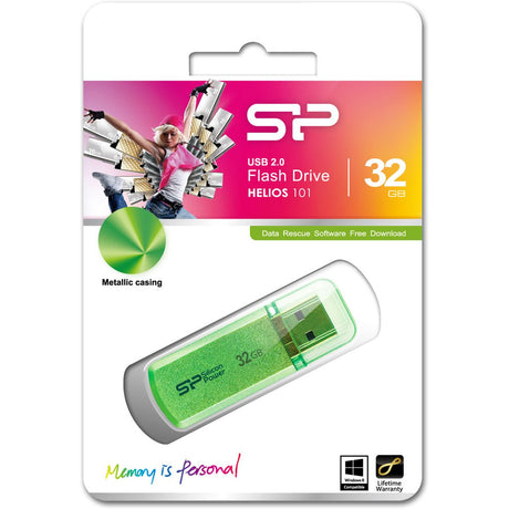 Silicon Power Helios 101 32GB USB 2.0 (Green) - image 4 of 4