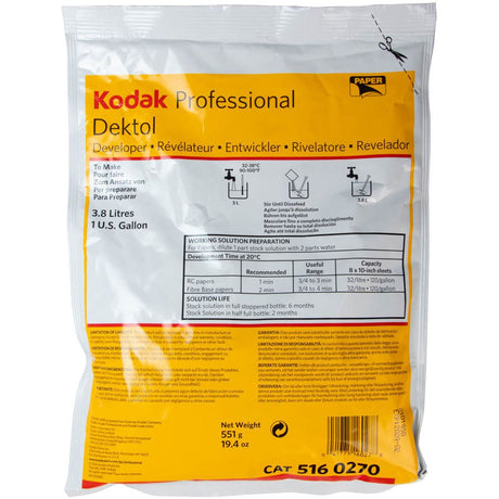 Kodak Dektol Developer Packet 1GL 1011 - image 2 of 2