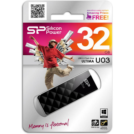 Silicon Power Ultima U03 32GB USB 2.0 (Black) - image 2 of 4