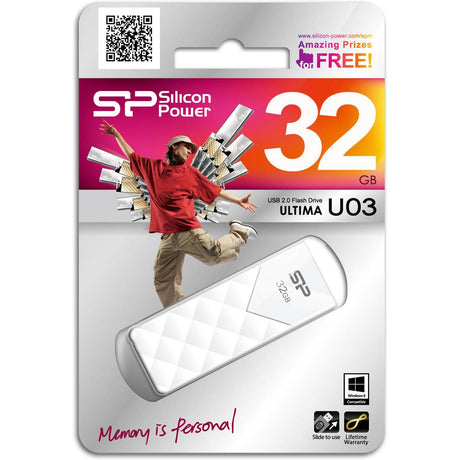 Silicon Power Ultima U03 32GB USB 2.0 (White) - image 2 of 4