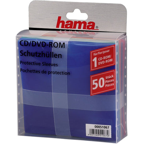 Hama CD/DVD Protective Sleeves 50-pack Assorti
