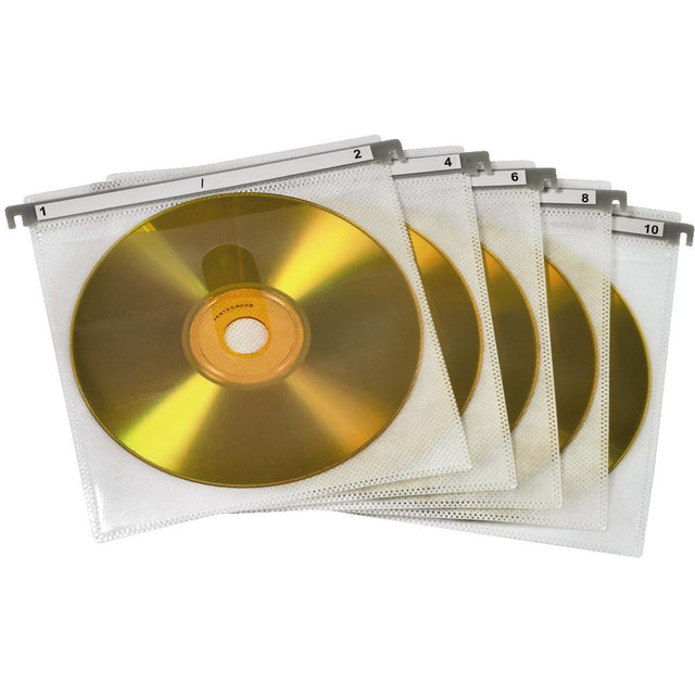 Hama CD/DVD Sleeves Double 50-pack White