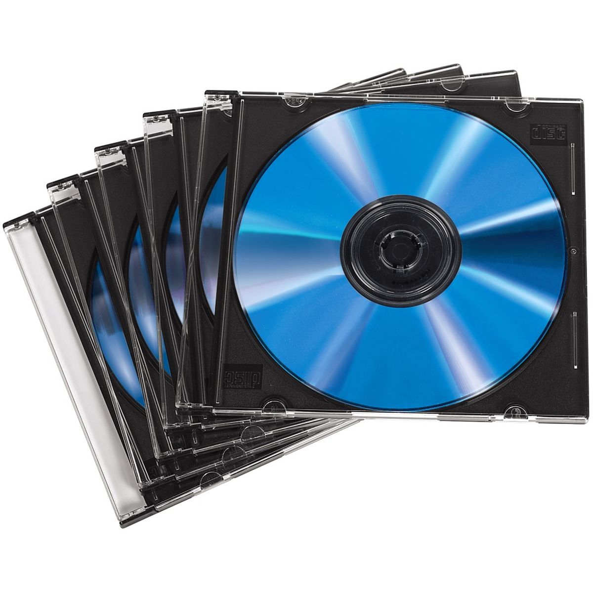 Hama CD Doosje Slim 50-pack Transparant/Black - image 2 of 3