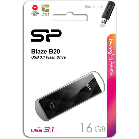 Silicon Power Blaze B20 16GB USB 3.0 (Black)