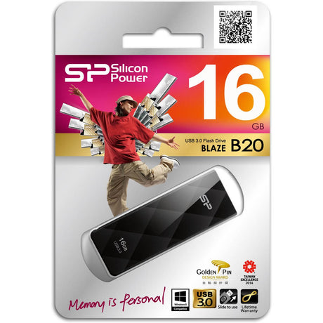 Silicon Power Blaze B20 16GB USB 3.0 (Black) - image 2 of 4