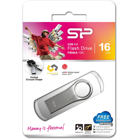 Silicon Power Firma F80 16GB USB 2.0 (Silver) - image 5 of 5