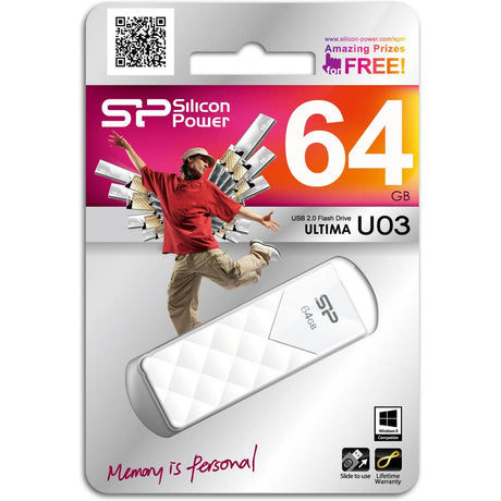 Silicon Power Ultima U03 64GB USB 2.0 (White) - image 2 of 4