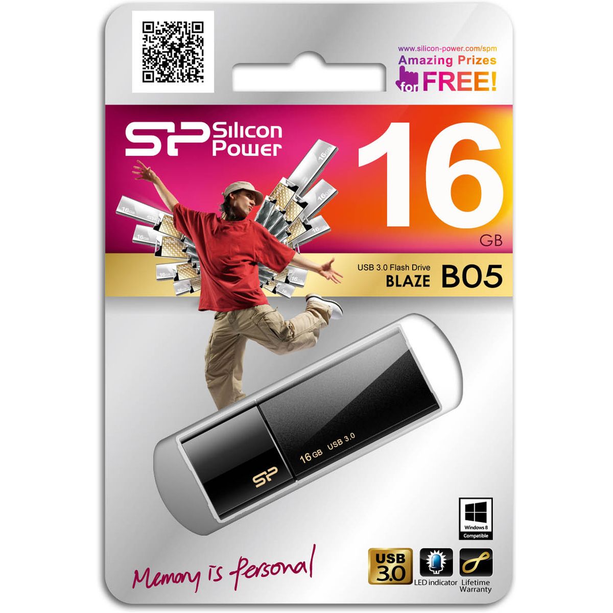 Silicon Power Blaze B05 16GB USB 3.0 (Black) - image 2 of 5