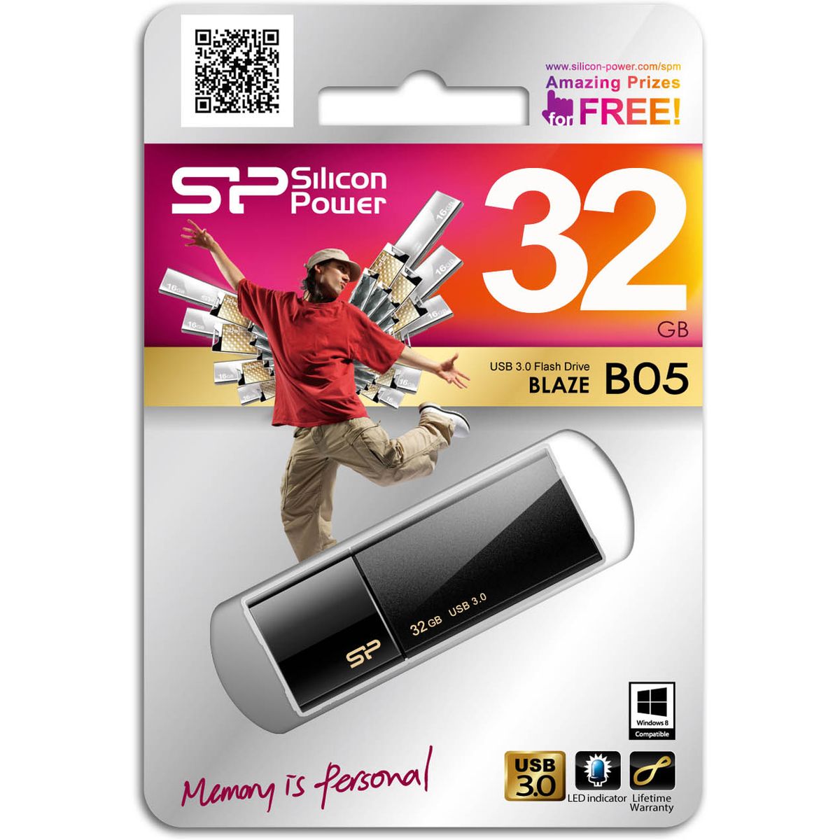 Silicon Power Blaze B05 32GB USB 3.0 (Black) - image 2 of 5